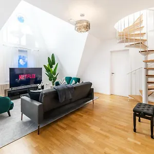 Nestup - 130 Qm Maisonette-penthouse - Dachterrasse Mit Exklusivem Panoramablick Apartment Hannover